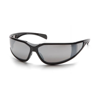 Pyramex SB5170DT Exeter Silver Mirror Anti-Fog Lens with Black Frame