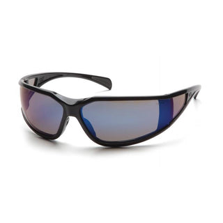 Pyramex SB5175DT Pyramex Safety - Exeter - Glossy Black Frame/Blue Mirror Anti-Fog Lens