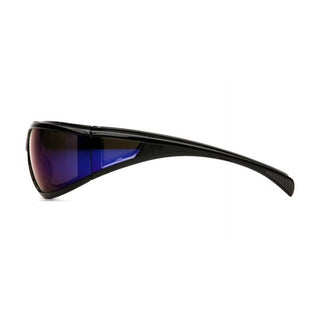 Pyramex SB5175DT Pyramex Safety - Exeter - Glossy Black Frame/Blue Mirror Anti-Fog Lens