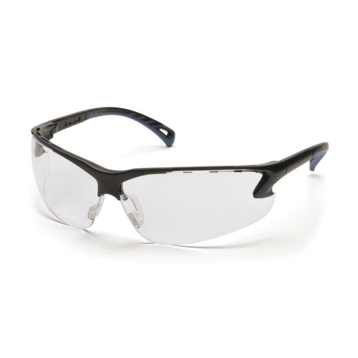 Pyramex PYSB5710D Venture 3 Clear Lens with Black Frame