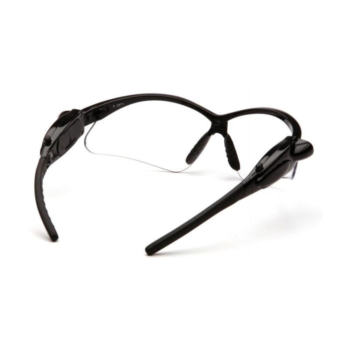 Pyramex SB6310SPLED PMXTREME Clear Lens with Black Frame and Pivoting LED Temples