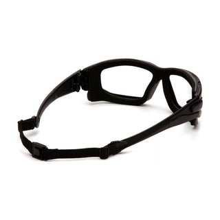 Pyramex SB7010SDT I-Force Clear Dual Pane H2X Anti-Fog Lens with Black Temples/Strap