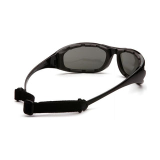 Pyramex SB7321DT PMXCEL Gray Polarized Anti-Fog Lens with Glossy Black Frame/Strap