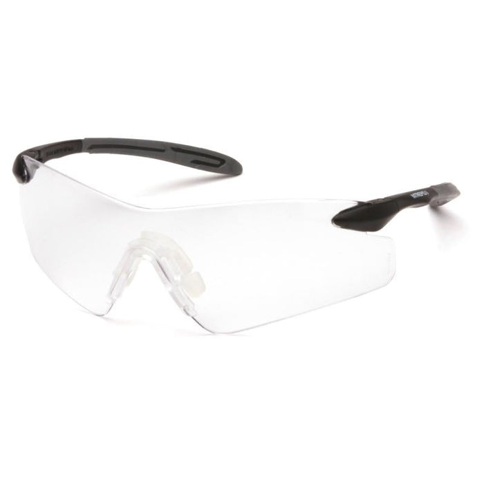 Pyramex SB8810S Intrepid Clear Lens with Black/Gray Temples