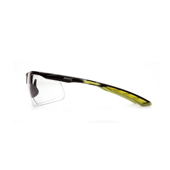 Pyramex SBL10510D Clear Lens with Black and Lime Frame