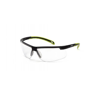 Pyramex SBL8610DTM Ever-lite- Clear H2MAX Anti-Fog Lens with Black/Lime Frame