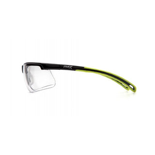 Pyramex SBL8610DTM Ever-lite- Clear H2MAX Anti-Fog Lens with Black/Lime Frame