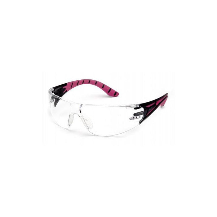 Pyramex SBP9610S Clear Lens with Black and Pink Temples