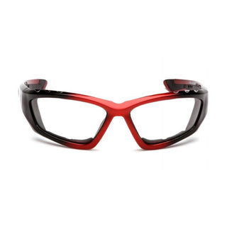 Pyramex SBR8710DTP Accurist - Black/Red Padded Frame/Clear Anti-Fog Lens