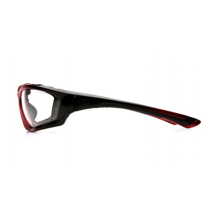 Pyramex SBR8710DTP Accurist - Black/Red Padded Frame/Clear Anti-Fog Lens