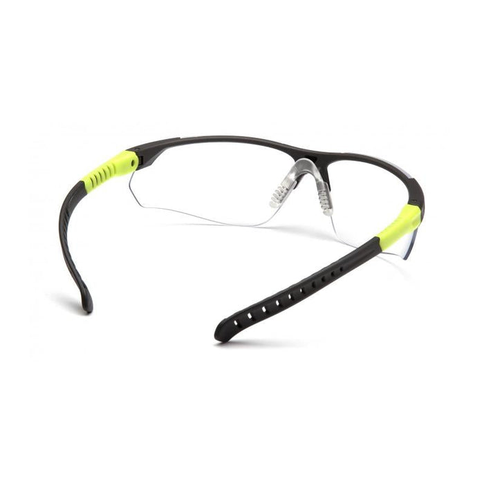 Pyramex SGL10110DTM Sitecore - Clear H2MAX Anti-Fog Lens with Gray and Lime Temples