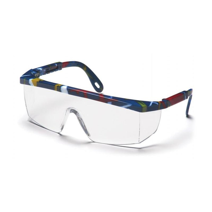 Pyramex SM410S Integra Clear Lens with Mixed Blue Frame