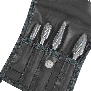 SP Air SP-4BS Carbide Burr Set for Ferrous Material, 4 Pc.