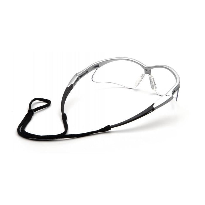 Pyramex SS6310SP Pmxtreme Clear Lens with Silver Frame and Cord