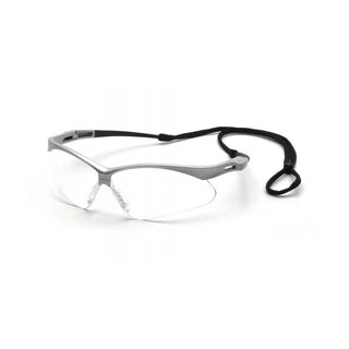 Pyramex SS6310SP Pmxtreme Clear Lens with Silver Frame and Cord