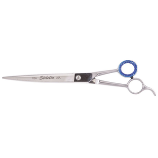 Heritage Cutlery ST85-C Pet Grooming Scissor w/ Semi-Oval Curved Shape Blade, 8 1/2"