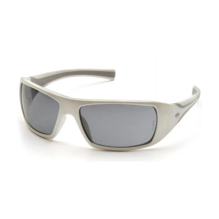 Pyramex SW5620D Goliath Gray Lens with White Frame