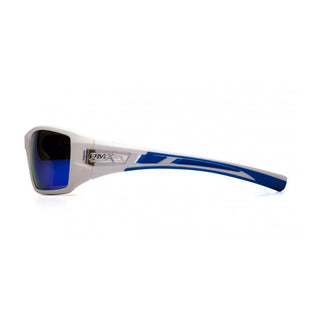 Pyramex SWBL10465D Velar Ice Blue Mirror Lens with White and Blue Frame