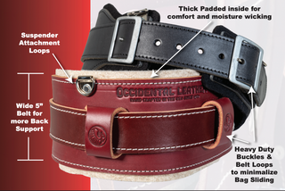 Occidental Leather B5135 XXL Stronghold Comfort Belt System - Black