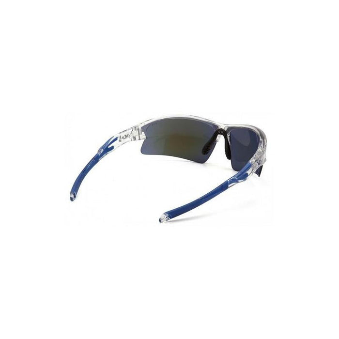 Pyramex VGSC1665T Ice Blue Mirror Lens with Clear/Blue Frame