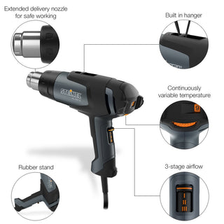 Steinel HL 1920 E Professional Heat Gun, 1500 W, Adjustable Temperature and Airflow