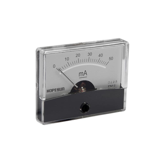 Velleman AIM6050 50mA Panel Meter, Analog, 2.4" x 1.9"