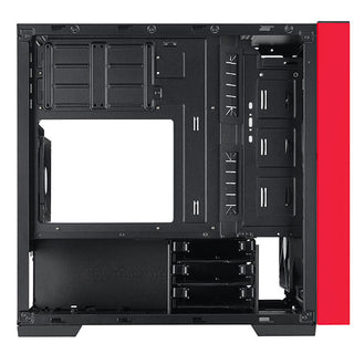 SilverStone Technology RL08BR-RGB Black and Red Micro-ATX Case