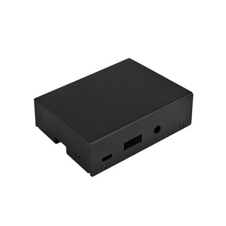 SilverStone PI01B Aluminum Case for Raspberry Pi 3B Plus-3B-2B-1B Plus Version, Black