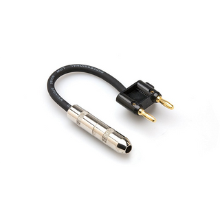 Hosa BNP-116BK  Black 1/4" TS to Dual Banana Speaker Adaptor