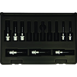 Bondhus 30487 Socket Ball End Bit Tool Set with Sockets, 2", 8 Piece