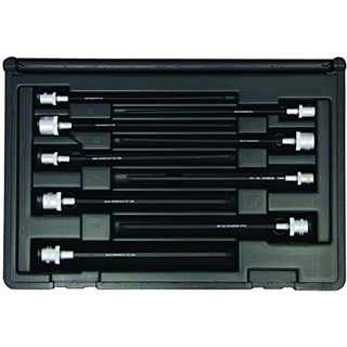 Bondhus 30799 Socket TORX® Bit Tool Set with Sockets, 6", 9 Piece