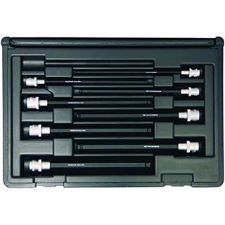 Bondhus 30887 Socket Ball End Bit Tool Set with Sockets, 6", 8 Piece