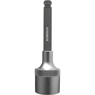 Bondhus 43409 5/32" x 2" ProHold 3/8" Drive Socket Ball End Bit with ProGuard Finish