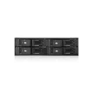 iStarUSA BPN-124K-SA  Trayless 5.25" to 4x 2.5" SATA 6 Gbps HDD SSD Hot-swap Rack