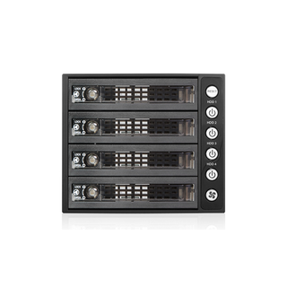 iStarUSA BPU-340SATA-KL  3x 5.25" to 4x 3.5" 2.5" SAS SATA 6 Gbps HDD SSD Hot-swap Rack with Key Lock