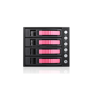 iStarUSA BPU-340SATA-RED  3x 5.25" to 4x 3.5" 2.5" SAS SATA 6 Gbps HDD SSD Hot-swap Rack