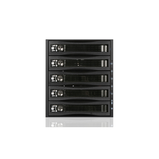 iStarUSA BPU-350SATA-BPL  3x 5.25" to 5x 3.5" 2.5" SAS SATA 6 Gbps HDD SSD Hot-swap Rack