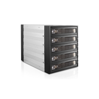 iStarUSA BPU-350SATA-KL  3x 5.25" to 5x 3.5" 2.5" SAS SATA 6 Gbps HDD SSD Hot-swap Rack with Key Lock