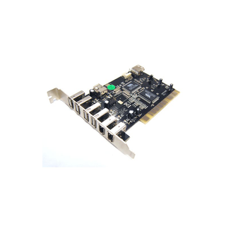 Bytecc BT-PCI-U2FW 4 Ext. + 1 Int. USB 2.0 Ports + 2 Ext. + 1 Int. Firewire 400/1394A Ports PCI Card