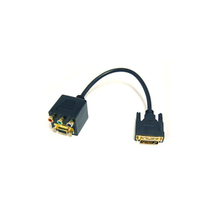 Bytecc BTA-032 VGA(HD15) Female with Nuts and 3 RCA Female to DVI-I(Dual link) Male Adaptor