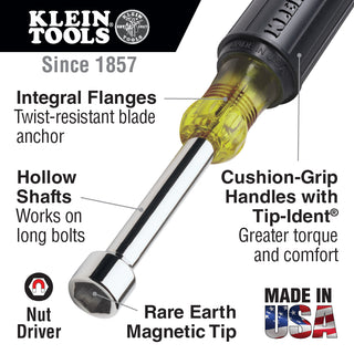 Klein Tools 610M 1/4" and 5/16" Magnetic Tip Nut Driver Set