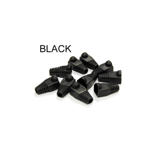 Bytecc C6BOOT-K   Black Colored Snagless Boots for RJ45 (50pcs Bag)