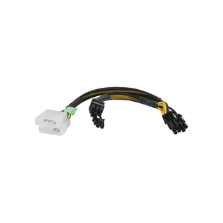 Athena Power CABLE-MPCIE4628 2 x Molex 4pin to 2 x PCI-Express 2.0 8pin(6+2pin)