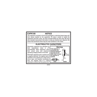 Elenco CAPK-100 Capacitor Component Kit