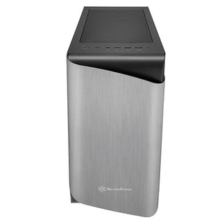 SilverStone SEA1SB-G ATX mid-tower case with aluminum bezel and steel chassis