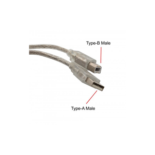 Syba CL-CAB20043 6 ft USB 2.0 Type A Male to Type B Male Cable