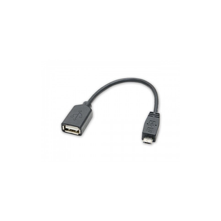 Syba CL-CAB20125 USB 2.0, Female to Micro USB 5-pin male , Black Color, Ideal for Smartphones