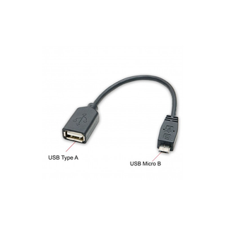 Syba CL-CAB20125 USB 2.0, Female to Micro USB 5-pin male , Black Color, Ideal for Smartphones