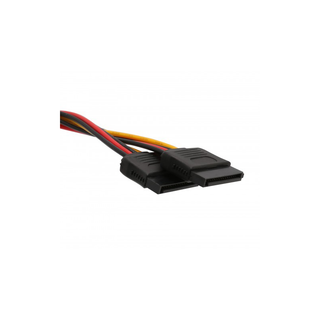 Syba CL-CAB40021 4 Pin Molex Male to Two 15 Pin SATA Power Cable