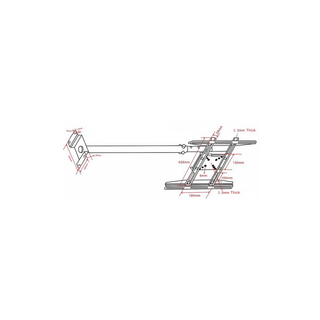 Bytecc CM-1337  Extendable Ceiling Mount for 13" - 37" LCD TV